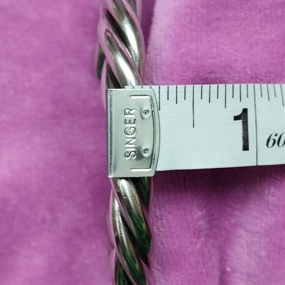 Silpada .925 sterling silver twisted cuff bracelet - Picture 7 of 11